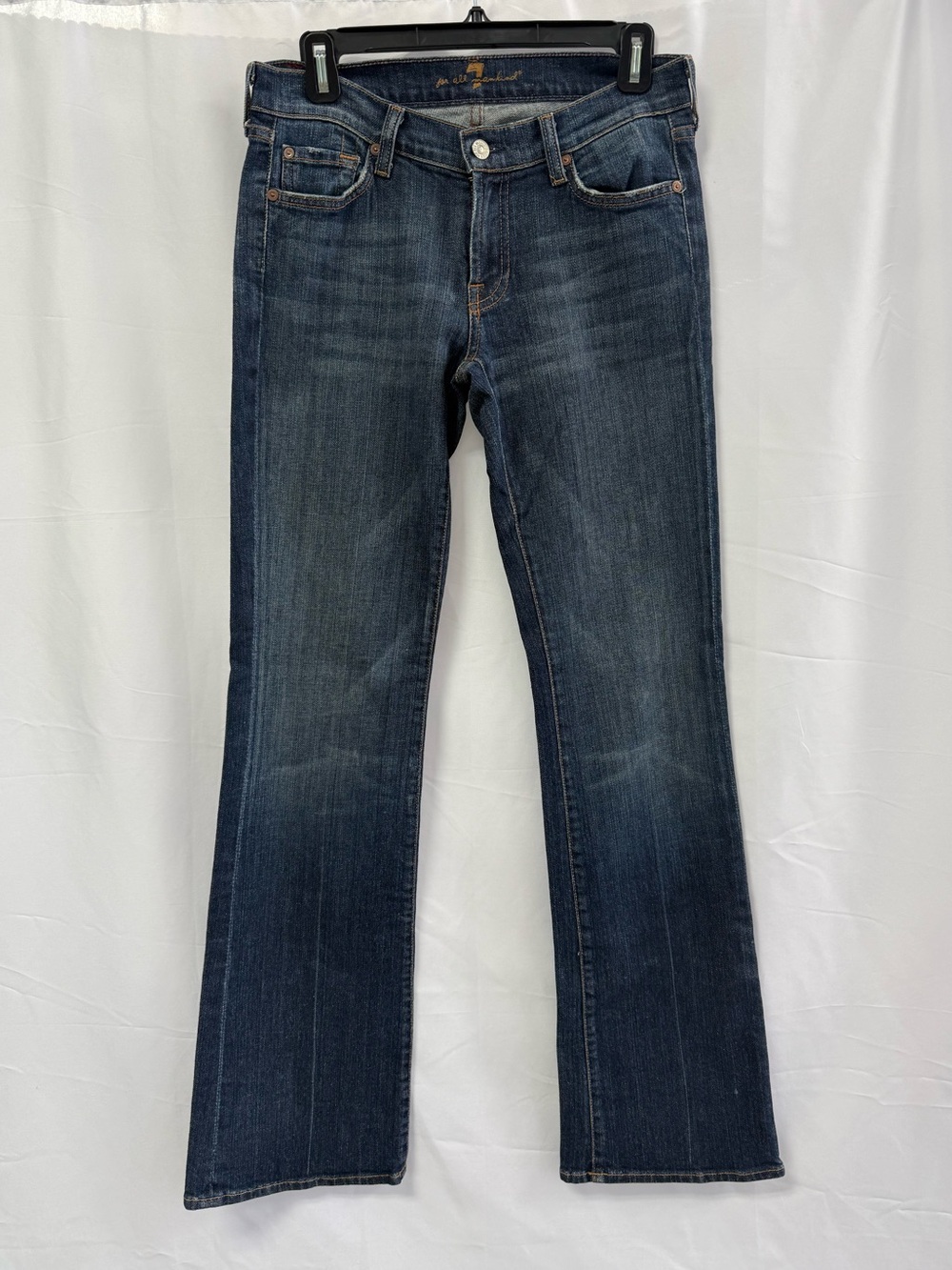 Vintage y2K 7 For All Mankind Bootcut Jeans Lowrise 33” inseam Women’s 28